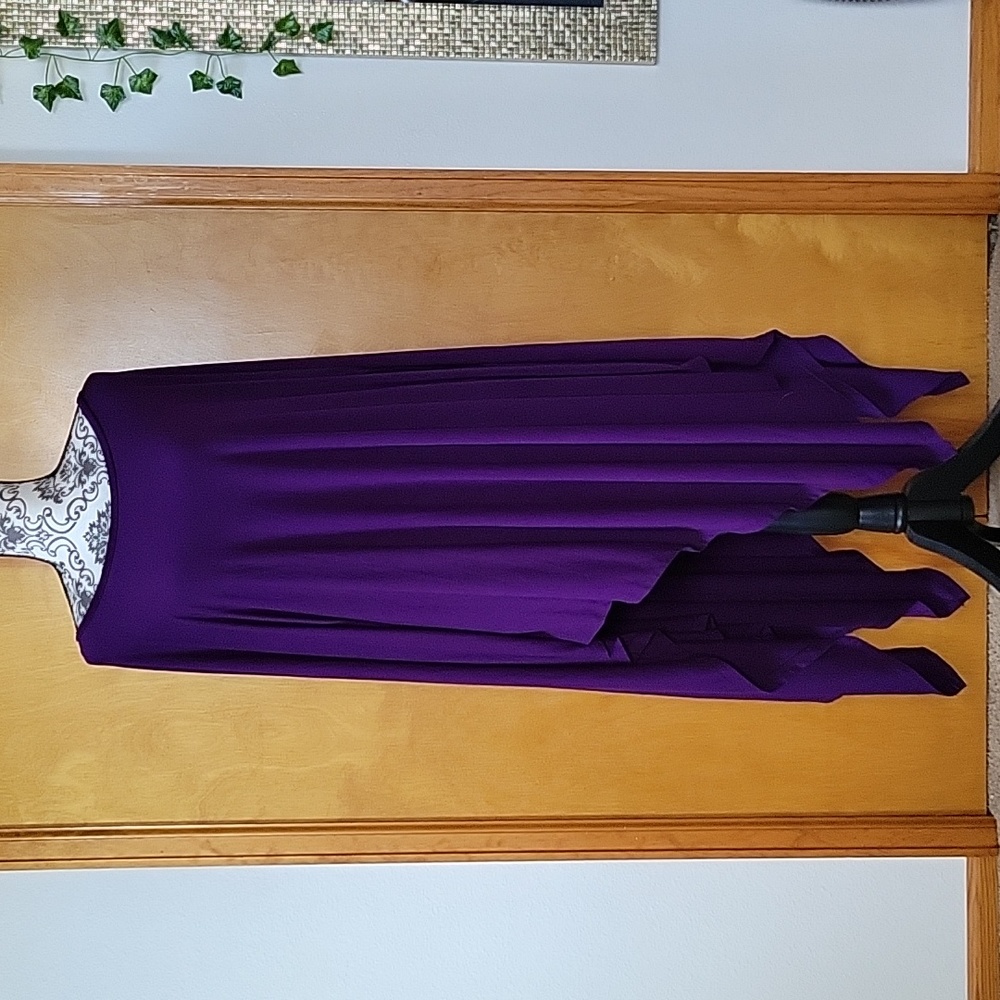 Unique Cherish Purple Poncho Dress
